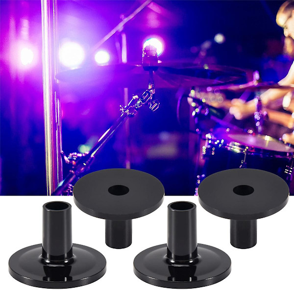 8 st Cymbal Sleeves 8 st 37x26mm Svart Trumma Cymbal Sleeves Ersättning för Hylla Trumset [db] black