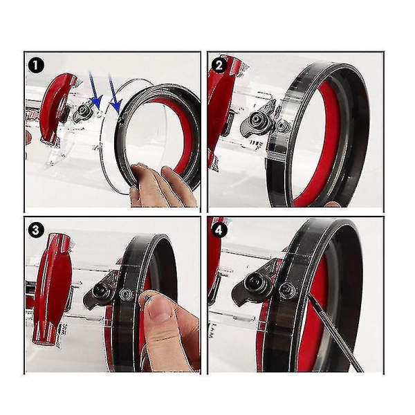 Db Dyson V12 Sv20 V10 V11 Sv14 V15 -pölynimurin pölysäiliön yläosan suodattimen tiivisterengas, vaihtotiiviste, pölysäiliön puhdistusosa V12 SV20