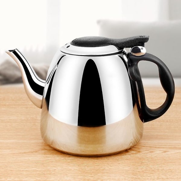 1,2 l induktionskomfur tekande i rustfrit stål vandkedel fladbundet kaffekande [DB]