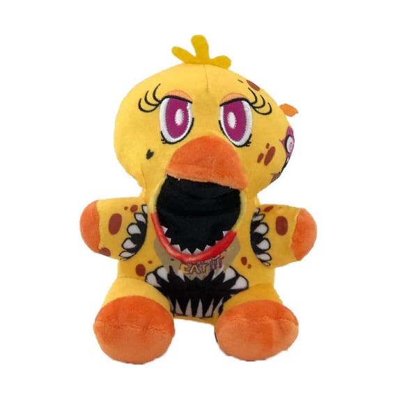 Viisi yötä Freddyssä Fnaf Söpö pehmolelut Peli Nukke 18 cm Bonnie Karhu Foxy Sarjakuva Täytetyt Nuket Freddy Lelut Lapsille Lahjat [DB] 18cm Yellow Big Mouth Duck 85g