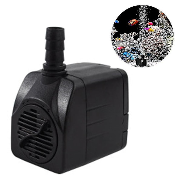 Ultralyd Stille Vannpumpe Med Fontene Pumpe Med 5ft Strømkabel, 3 Dyser Db EU Plug  45W