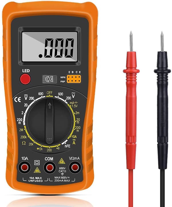 Digitalt multimeter, digitalt bilmultimeter, professionel elektrisk tester