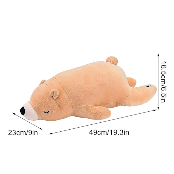 Isbjørn Plysdyr til Børn, Kawaii Plys Legetøj Hvalp Ting til Småbørn Sød Blød DB Brown 55cm