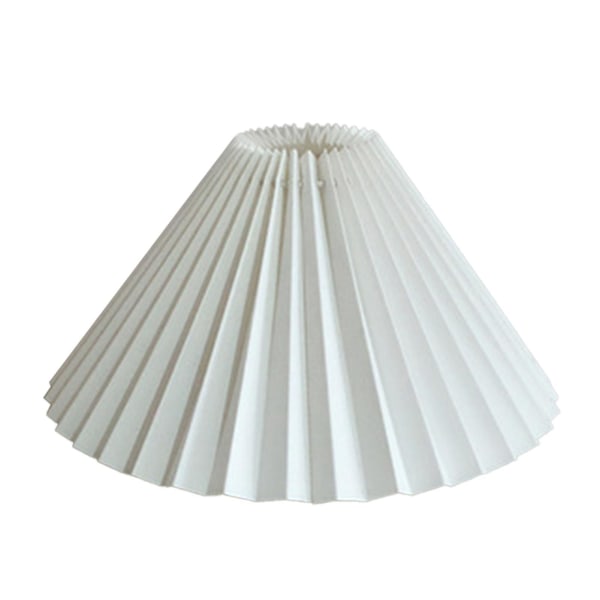 Laskostettu lampunvarjostin E27 cover japanilaistyylinen kangas pöytävalaisin kattosisustus [DB] White