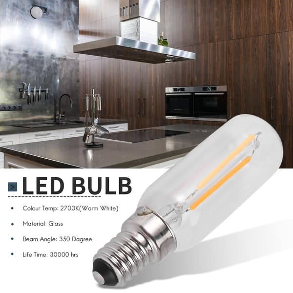 2x E14 3W LED-pære til kjøkkenvifte Warm White