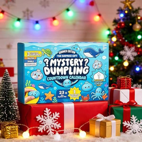 Blødt Squishy Legetøj 24 Dage Klem Bolle Julekalender Dekompression Fidget Legetøj-rx[DB] Blue