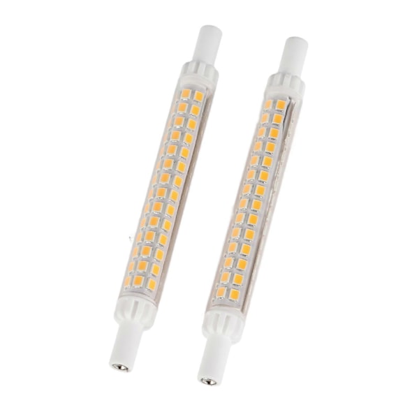 2 stk. R7S 98LED Pære Dobbeltsidig 118mm Dimbar Flomlyskilde Tilbehør Varm Hvit 100?130V_Spesiell Gave [DB]