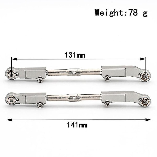 Metall Front og Bakre Styrestang Lenkestang for Team Corally Xp 6s Xtr 1/8 Rc Bil Oppgraderinger Deler Acc [DB]