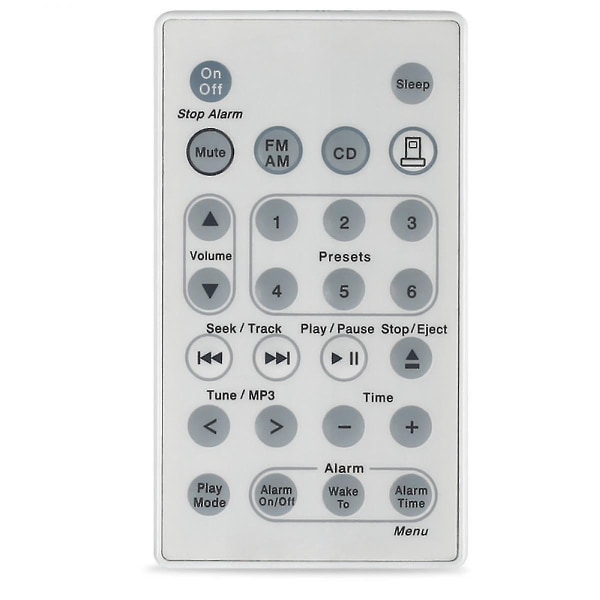Ny fjärrkontroll ersatt för Bose Wave musiksystem Awrcc1 Awrcc2 Aka Wave Radio/cd Ii (vit färg) [DB]