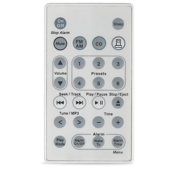 Ny fjernbetjening erstattet til Bose Wave musiksystem Awrcc1 Awrcc2 Aka Wave Radio/cd Ii (hvid farve) [DB]