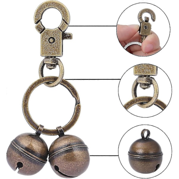 2 Set Hundklockor, Husdjursklockor För Hundkattkrage Hållbar Husdjursspårningskragehänge {Db}