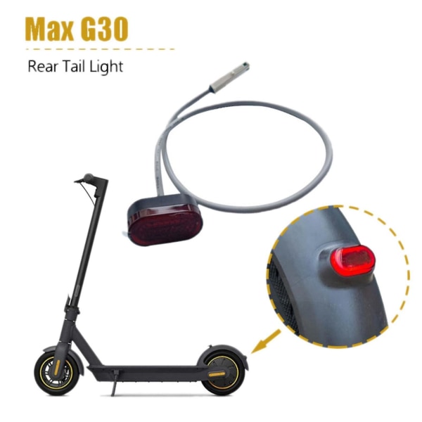 10x Elektrisk Scooter Baklys Varsellampe Led Baklys For Max G30