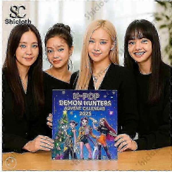 2025 BLACKPINK Julekalender Blind Box K-Wave Devil Hunter-tema Akryl Juletrepynt[DB]