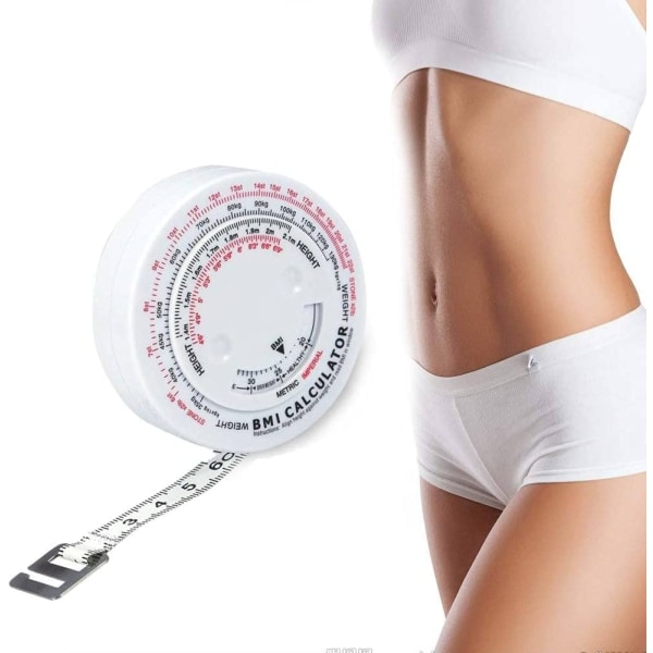Infällbart kroppsfettmätband/mått, muskelfettstestband för mätning av BMI Infällbar tejp