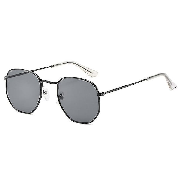 Merkkisuunnittelijan Neliömäiset Aurinkolasit Miehille Muodikkaat Peili Retro Aurinkolasit Miehille Vintage Varjot Klassiset Metalli Polygoni Oculos De Sol db Black Gray other