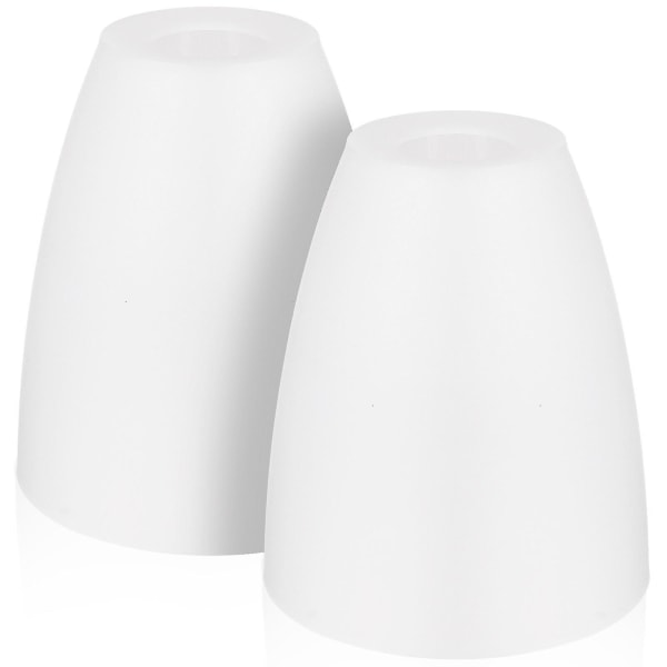 2 st Lampskärmar Byte Små lampskydd Öppningsbord Ljusskärmar Skrivbordslampskärmar [DB] White 10X10X11.5CM