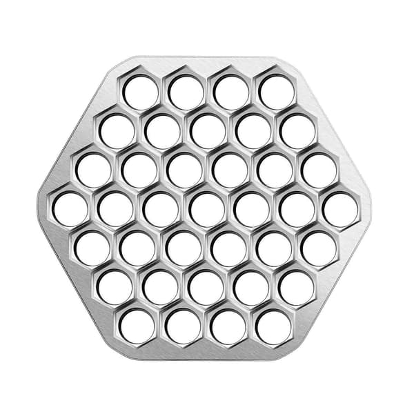 Dumpling Form & Kutter Ravioli Form til Russisk Pelmeni Form Metal Kød [DB] Silver