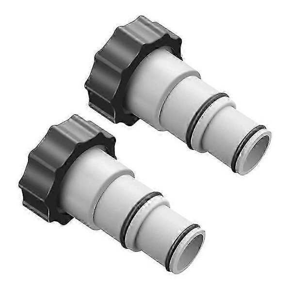 2 stk. Poolslangeadapter Pooladapter Pooladapter Poolslangeadapter Pumpeslangeadapter Poolslangeforbindelse [DB]