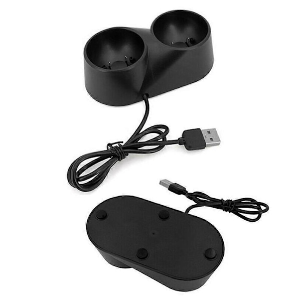 Dobbel Ladestasjon for PS3/ PS4 VR Bevegelseskontroller Playstation Move [DB]