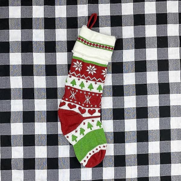 Julepynt Juleuldstrømper Gaveposer Børneslikposer White