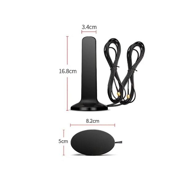 GSM 4G 5G Antenn 600-6000MHz 12DBi Hög Vinst Omni Magnetisk Bas Aerial för CPE (SMA Hane) db Black
