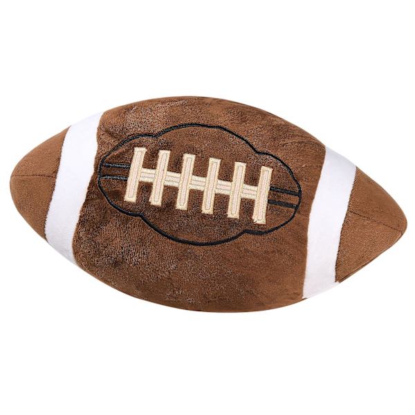 Simuleringsballpute Vinter Plysj Pustende Vifte Gave Plysjleke [DB] Grey rugby   30CM
