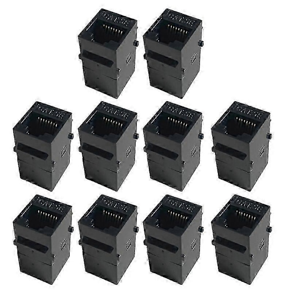 DB 10 kpl Keystone CAT6 CAT5E Suora Läpivienti Keystone Moduulit Adapterikytkimet CAT5E