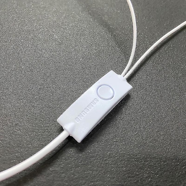 Öron Earphone Ehs61 Trådbunden Med Mikrofon För Samsung S5830 S7562 För Xiaomi Hörlur För Smart Phone Hörlurar [DB] White