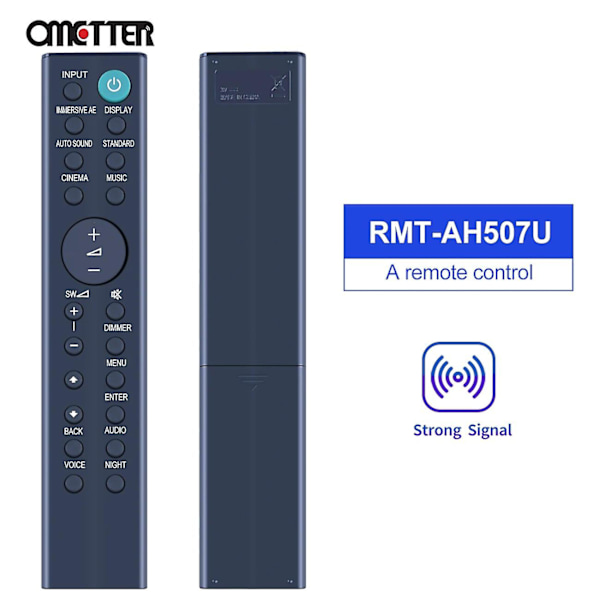 Rmt-ah507u Vaihdettava Kaukosäädin Soveltuu Sony Soundbar Ht-g700 Sa-g700 Sa-wg700 Sound Bar -järjestelmään [DB] RMT-AH507U