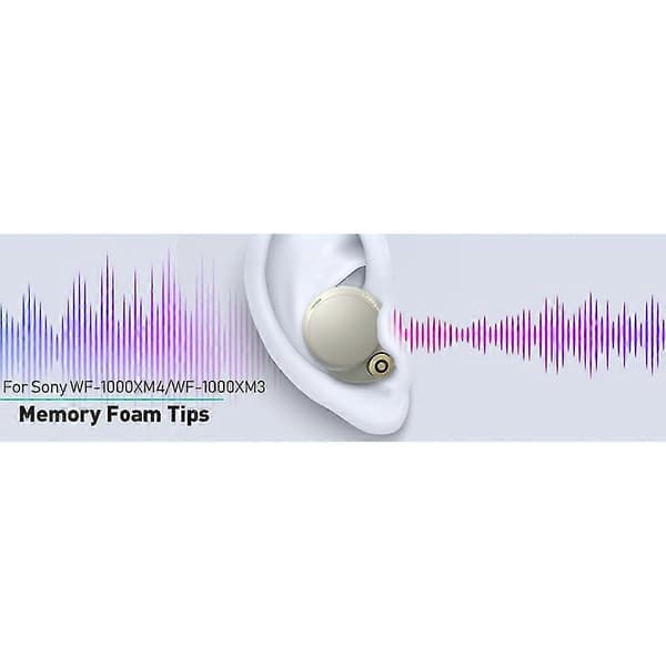 Öronproppar av Memory Foam för Wf-1000xm4 Hörlurar [DB] Gray M