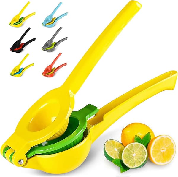 Metal 2-i-1 Citron- og Limepresser - Manuel Juicer