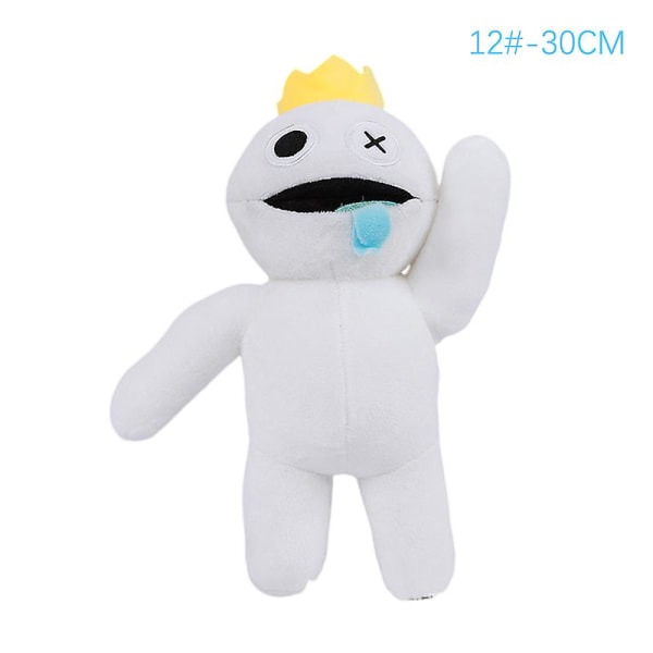 Rainbow Friends gosedjursleksaker Blue Monster Mjuk plyschdocka för barnfans [DB] White 12