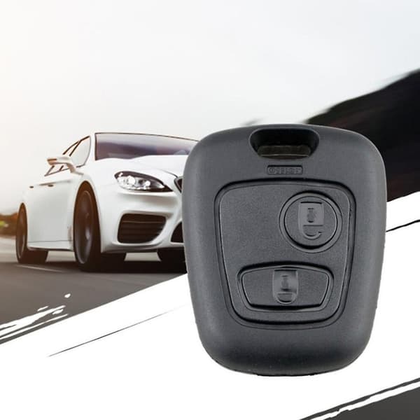 Bilnøglehus til Shell Fjernbetjening med 2 Knapper til Citroen C1 C2 C3 C4 206 207 db 2