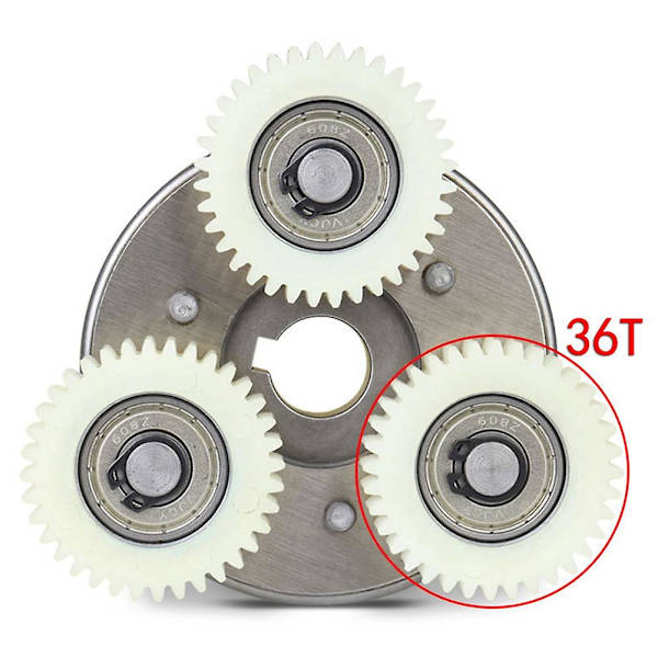 36t planetgir med clutch for motor elektrisk sykkel E-sykkel nylon gir Ebike deler [DB]