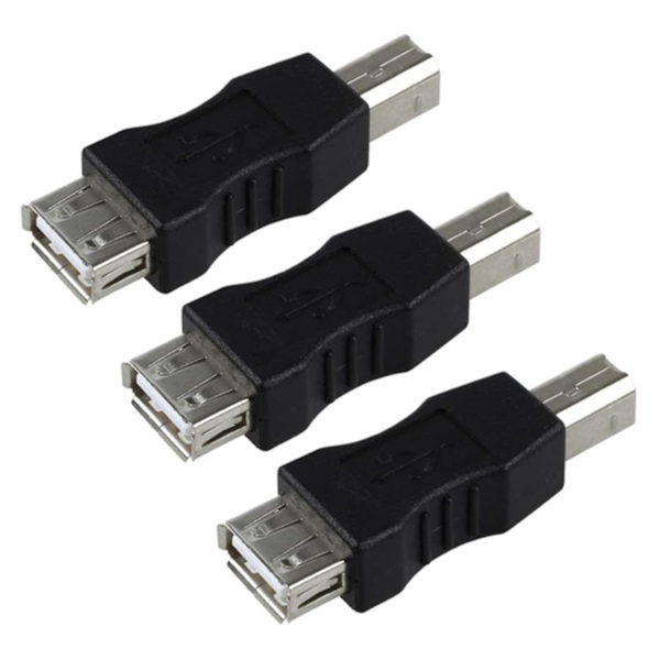3x USB Typ A hona till USB Typ B hane adapter