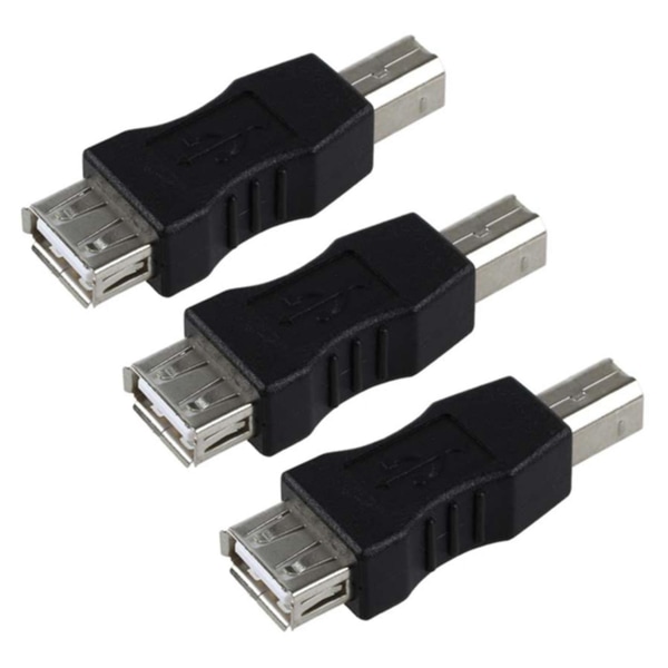 3x USB Type A hun-til usb-type B han-adapter