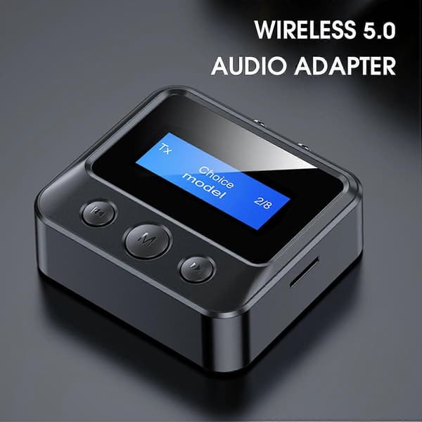 Audio-modtager tabsfri LCD digitalt display Bluetooth-kompatibel 5.0 trådløs lydmodtager Audio Ac[DB]