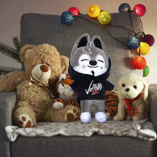 Stray Kids plys bamse, 7,8 tommer Kawaii plys bamser, kreativ blød udstoppet tegneserie plys bamse gave legetøj til børn fans [DB] pig