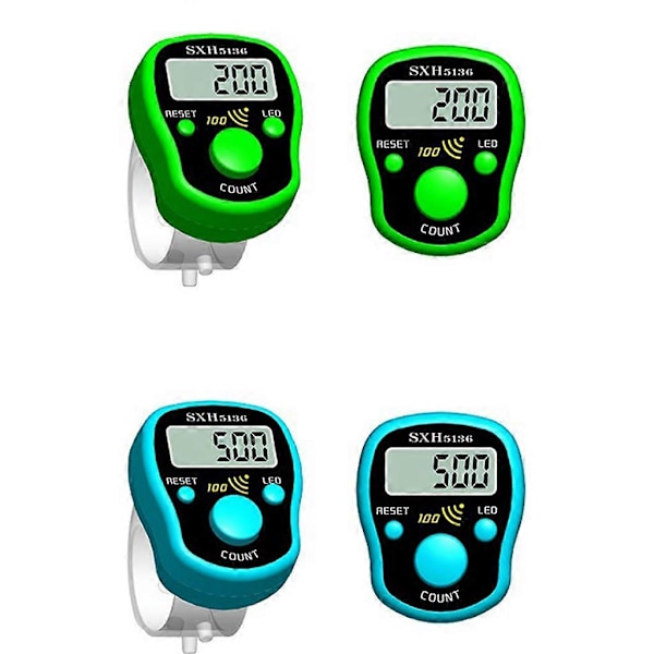 Mini Sormilaskuri Nollattava Digitaalinen LED Elektroninen Käsilaskuri [DB]