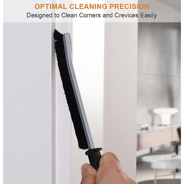 Hard Bristle Crevice Cleaning Brush - Gap Cleaning Brush for Bathrooms, Kitchens, Windows (4 Pack) Db
