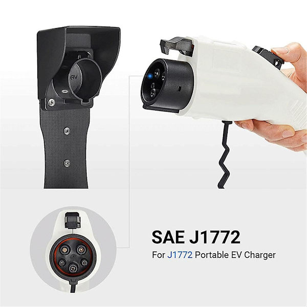 J1772 EV-laderholder Sae J1772 EV-laderholder Veggmontering for alle J1772 EV-ladermodeller Laderkontrollboks