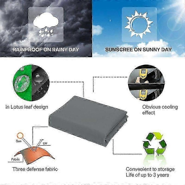 Triangel Solsegel Markis Uteplats Vattentätt Tält UV-block Solskydd För Trädgård Bakgård [DB] Army Green 3x3x3