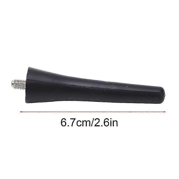Peugeot Bilantenn Mast Ersättning - Kort 6.7CM ABS Svart 6561N3 för 107 108 206 207 307 308 407XH [Db]