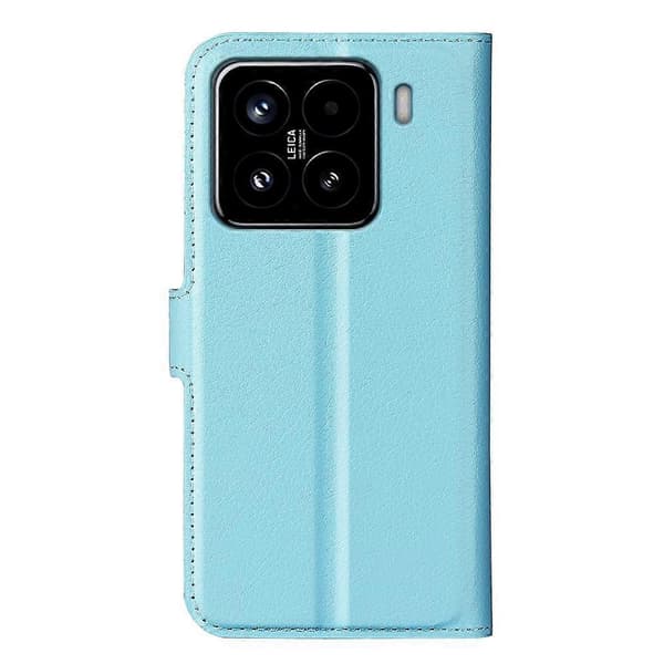 Litchi Læder Etui Til Xiaomi 15 [DB] Blue