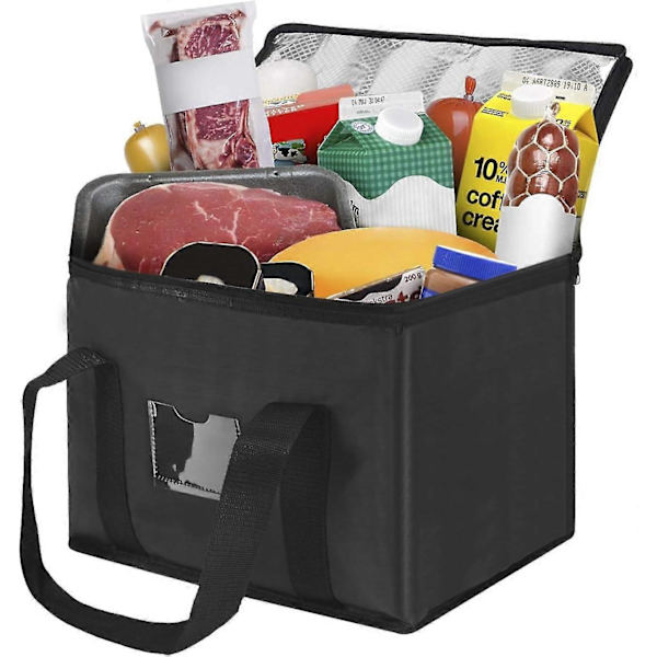Stor Isolerad Kylväska Isolerad Matleveransväska Termoväska Extra Tjock Oxford Picknick Bbq Mat Ta-bort Isolerad Väska {DB} 16l