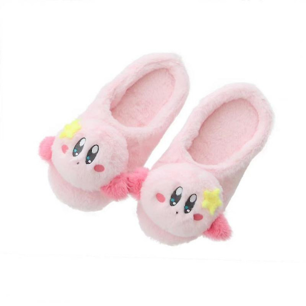 Nye Kawaii Star Kirby Tøfler Søde Indendørs Anime Kirby Plys Sko Vinter Skridsikre Varme Kvinder Hjem Bomuld Tøfler Piger Gave [DB] Size36-38 KIRBY