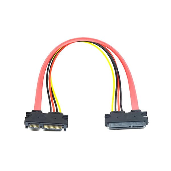 7+15 Pin Sata Han-Til-Hun Forlængerkabel Adapter Til Harddisk Ssd [DB] 30cm