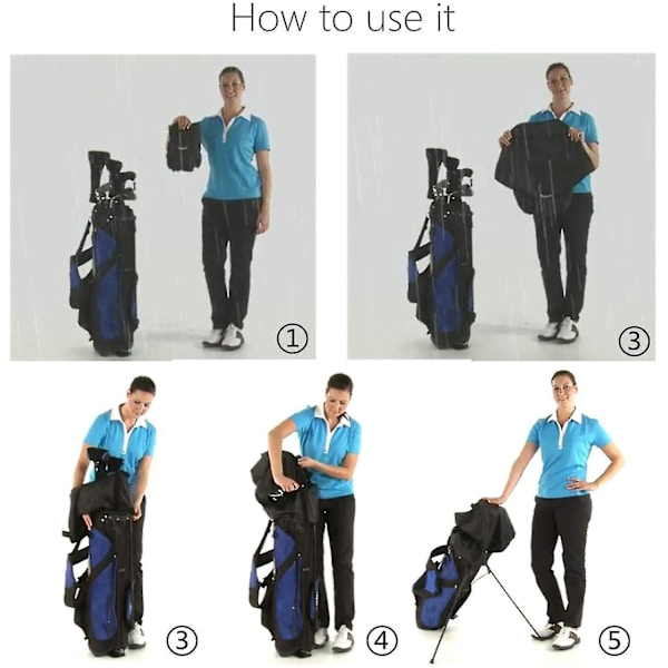 Vattentät golfbag regnskydd huva Auspicious [db]