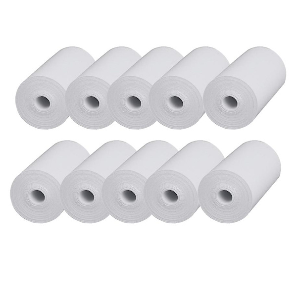 10 Termisk Papir Kasseapparat Kvittering 57x30mm Termisk Papir For Skriver Kasseapparat