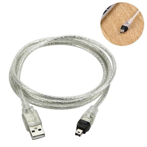 sysy-kabel USB HANN TIL Firewire-plugg til Mini 4-pin til Firewire-adapter for eksterne enheter som A [DB]